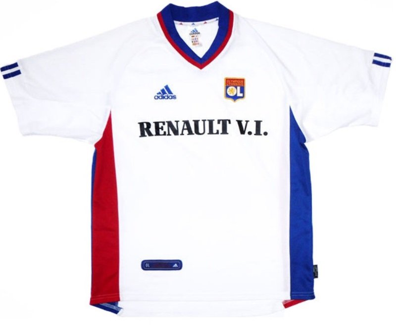 Camisa I Lyon 2001 2002 Adidas retro